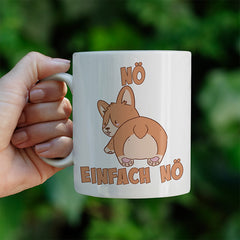 Nö Einfach Nö Corgi Lustige Kaffeetassee online kaufen Geschenkidee