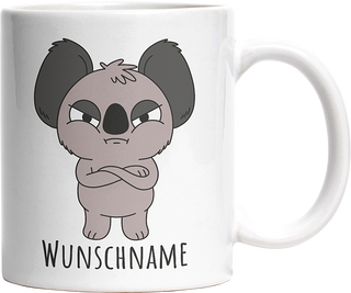 Genervter Koala Personalisierbar Name Witzige Tasse kaufen Geschenk