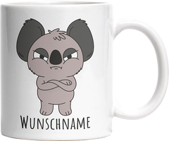 Genervter Koala Personalisierbar Name Witzige Tasse kaufen Geschenk
