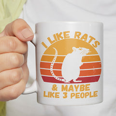 I like rats and maybe like 3 more people Lustige Kaffeetassee online kaufen Geschenkidee