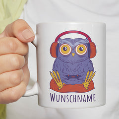 Eule Gamer Personalisierbar Name Lustige Kaffeetassee online kaufen Geschenkidee
