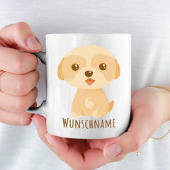 Maltipoo Personalisierbar Name Lustige Kaffeetassee online kaufen Geschenkidee