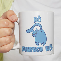 Nö Einfach Nö Katze zeigt Hintern 2 Lustige Kaffeetassee online kaufen Geschenkidee
