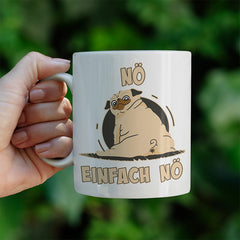 Nö Einfach Nö Mops 2 Lustige Kaffeetassee online kaufen Geschenkidee