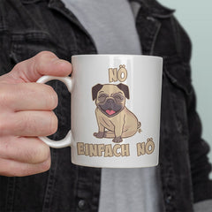 Nö Einfach Nö Mops 1 Lustige Kaffeetassee online kaufen Geschenkidee
