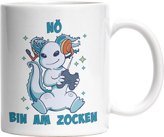 Axolotl Nö bin am zocken Witzige Tasse kaufen Geschenk