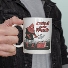 I find joy in work Lustige Kaffeetassee online kaufen Geschenkidee
