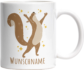 Eichhörnchen Personalisierbar Name 1 Witzige Tasse kaufen Geschenk