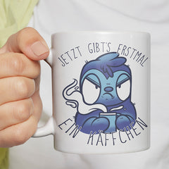 Jetzt gibts erstmal ein Käffchen Faultier 3 Lustige Kaffeetassee online kaufen Geschenkidee