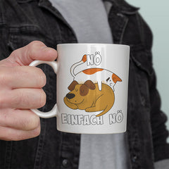 Nö Einfach Nö Hund Katze schlafen Lustige Kaffeetassee online kaufen Geschenkidee