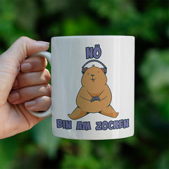 Bär Nö bin am zocken Lustige Kaffeetassee online kaufen Geschenkidee