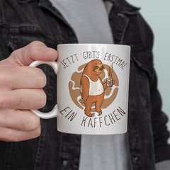 Jetzt gibts erstmal ein Käffchen Faultier 4 Lustige Kaffeetassee online kaufen Geschenkidee