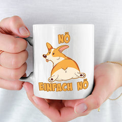 Nö Einfach Nö Corgi zeigt Hintern Lustige Kaffeetassee online kaufen Geschenkidee
