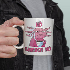Nö Einfach Nö Axalotl Lustige Kaffeetassee online kaufen Geschenkidee