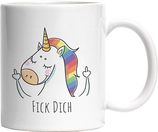 Fick Dich Einhorn Witzige Tasse kaufen Geschenk