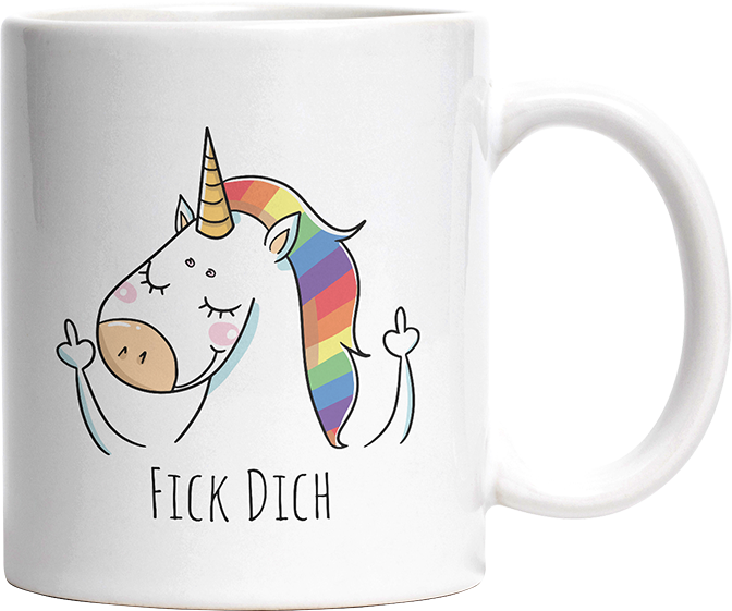 Fick Dich Einhorn Witzige Tasse kaufen Geschenk