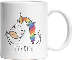 Fick Dich Einhorn Witzige Tasse kaufen Geschenk