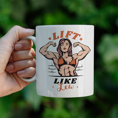 Lift Like Bodybuilderin Personalisierbar Name Lustige Kaffeetassee online kaufen Geschenkidee