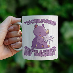Tschuldigung reagiere allergisch auf Dummheit Nashorn Lustige Kaffeetassee online kaufen Geschenkidee