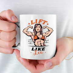Lift Like Bodybuilderin Personalisierbar Name Lustige Kaffeetassee online kaufen Geschenkidee