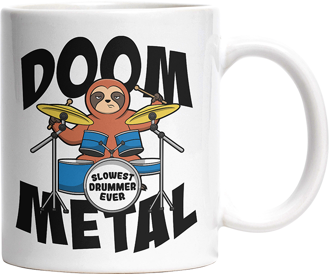 Doom Metal Faultier Witzige Tasse kaufen Geschenk