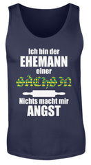 Zeigt lustiger spruch ehemann einer sachsin herren tanktop in Farbe Black