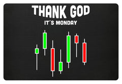 Aktien Forex CFDs Futures | Geschenk für Daytrader | Fußmatte in Dunkelgrün in Größe 60x40cm