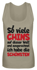 Zeigt chinchillas cooler spruch geschenk frauen tanktop in Farbe White