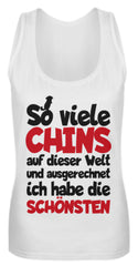 Chinchillas | Cooler Spruch | Geschenk | Frauen Tank Top in White in Größe S