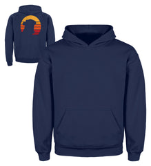 Zeigt chinchilla vintage retro eighties kinder hoodie in Farbe Jet Schwarz