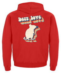 Zeigt degu love vintage retro geschenk fur besitzer von degus kinder hoodie in Farbe Baby Pink