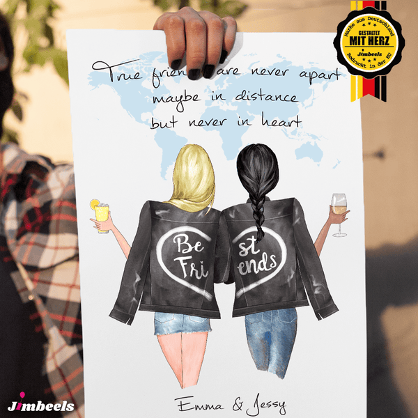 Personalized Best Friends Poster 