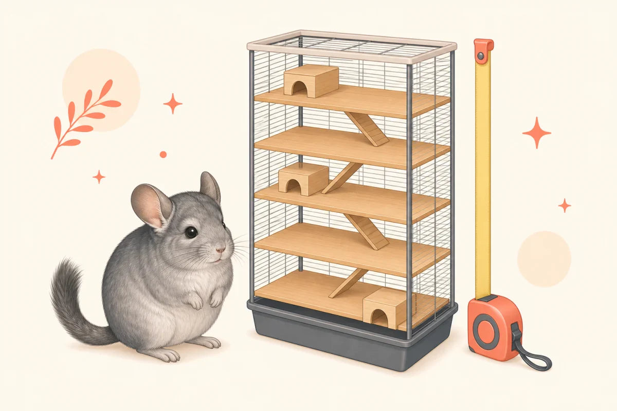Chinchilla-Käfig-Rechner: erfüllt Dein Käfig die Maße?