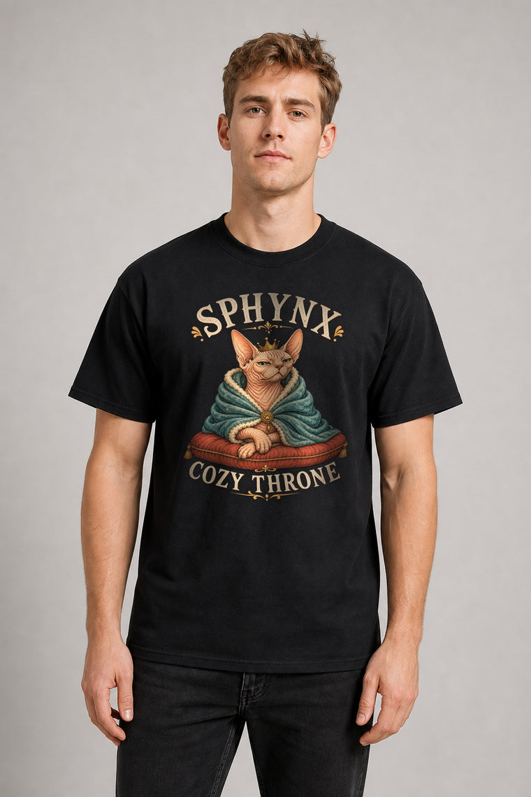 AI Model ai_male Sphynx Gemütlicher Thron T-Shirt