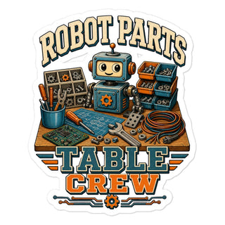 Sticker Roboter Teile Tisch Crew Aufkleber Produktbild 1