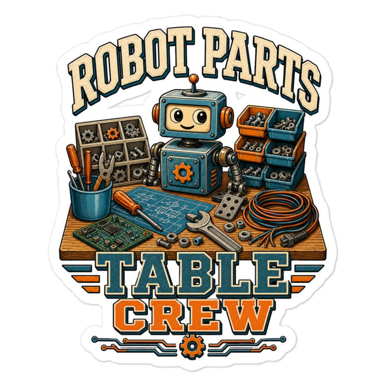 Sticker Roboter Teile Tisch Crew Aufkleber Produktbild 1