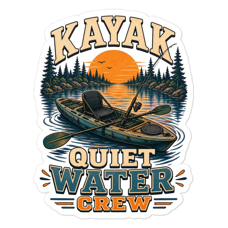 Sticker Kajak Ruhiges Wasser Crew Aufkleber Produktbild 1