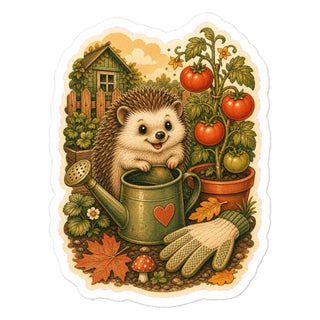 Sticker Igel Garten Tomaten Aufkleber Produktbild 1