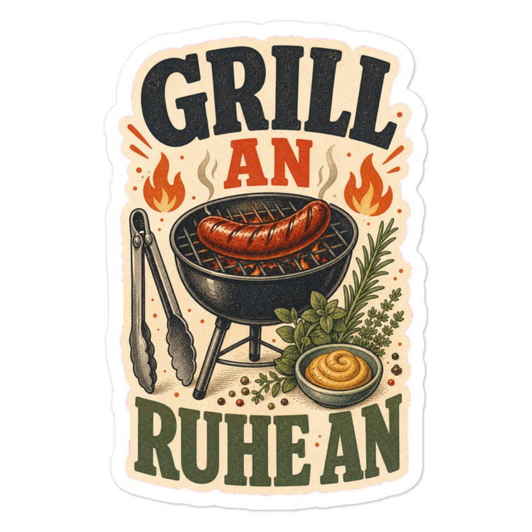 Sticker Grill An Ruhe An BBQ Aufkleber Produktbild 1