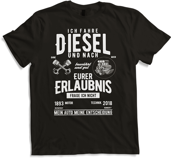 Abgas- und Dieselskandal Protest T-Shirt