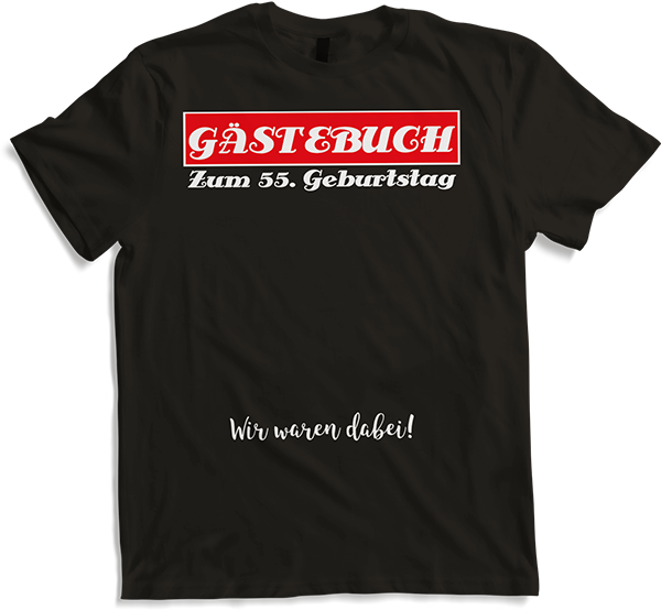 55. Geburtstag Party Herren Gästebuch Geburtstagsgeschenk