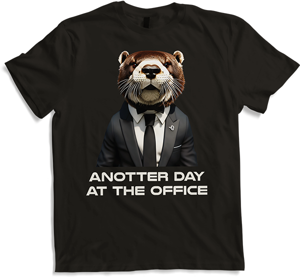 Anotter Day at the Office Otters Funny Otter Quote