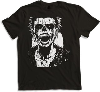 Anarchy Fan Skull with Mohawk Crazy Antisocial Punk