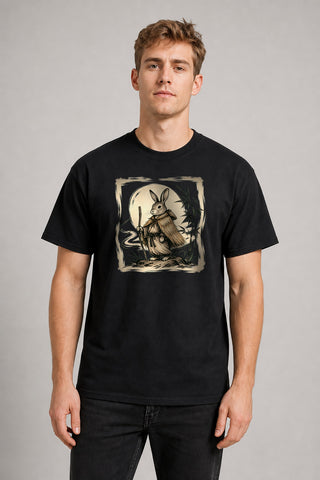 AI Model ai_male Mondwandernder Hase T-Shirt