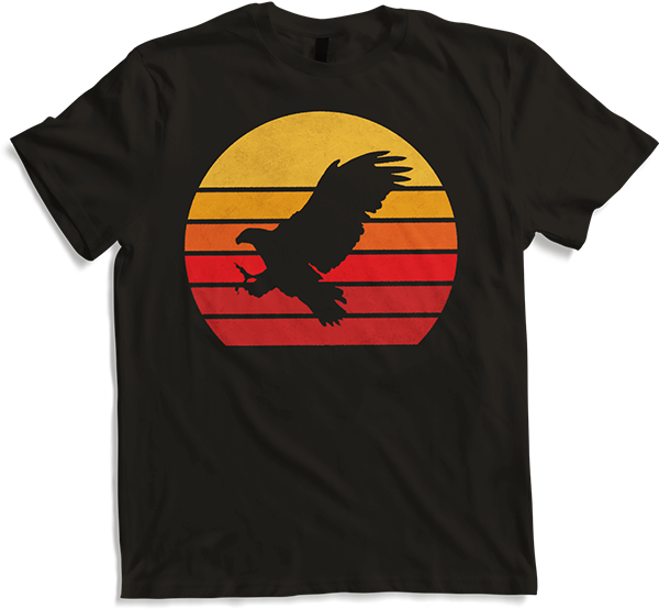 Eagle: Beautiful Bird of Prey, Vintage & Retro T-Shirt