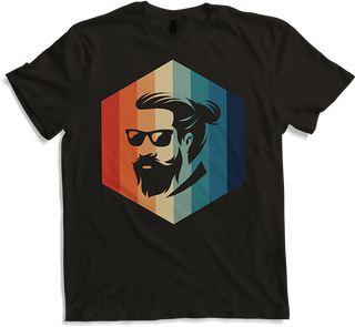 Beard Hipster | Vintage & Retro Hexagon | For Beard Wearers