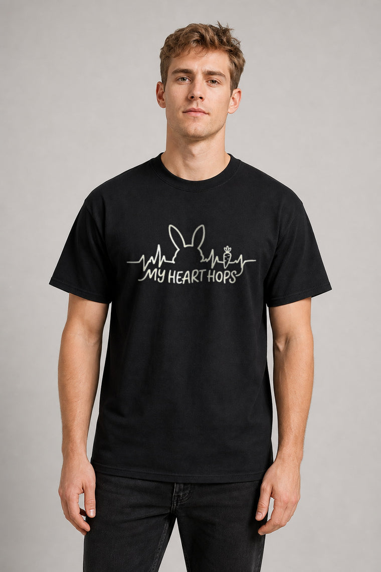 AI Model ai_male Hasenpuls Herzspruch T-Shirt