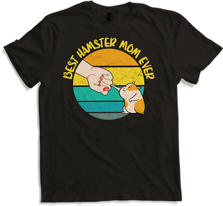 Produktbild von Best Hamster Mum Ever Lustiger süßer Hamster Spruch Mädchen