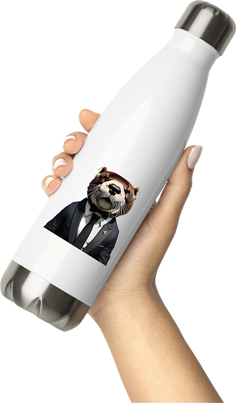Produktbild von Thermosflasche von Hand gehalten Anotter Day at the Office Lustiger Otter-Spruch