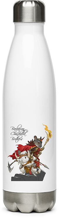 Produktbild von Edelstahlflasche Barbarian Chinchilla Brothers | Lustiger Chinchilla Spruch